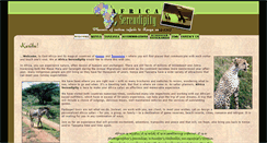 Desktop Screenshot of africaserendipity.com